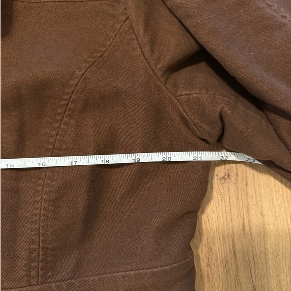 Vintage L.L. Bean Women's Chocolate Brown Cotton Coat - Picture 6 of 12